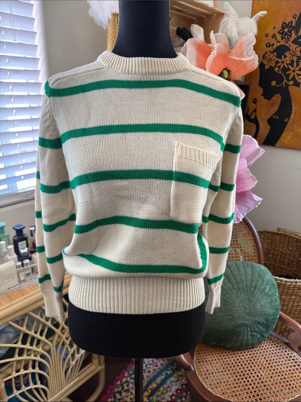 Vintage 80s Clovelly Zachary Belil Striped Classic Preppy Yacht Sweater
